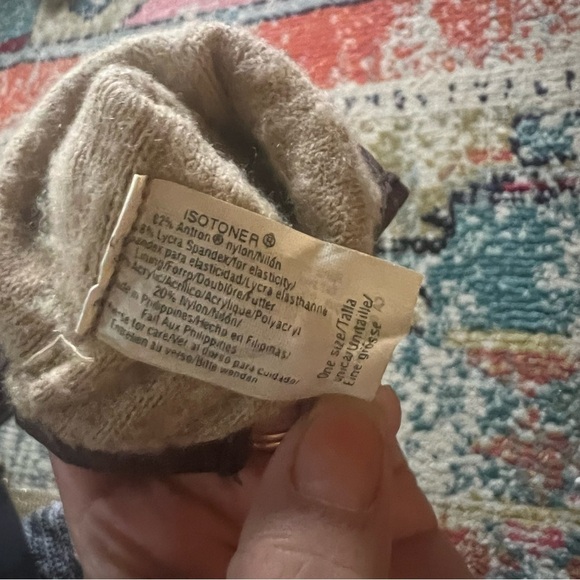 Vintage 80s Isotoner brown leather gloves - Picture 5 of 10